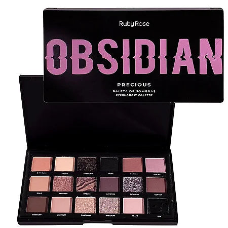 Paleta De Sombras Precious Obsidian  Rubyrose