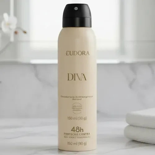 Desodorante Antitranspirante Aerossol Diva 150ml/90g Diva EUDORA
