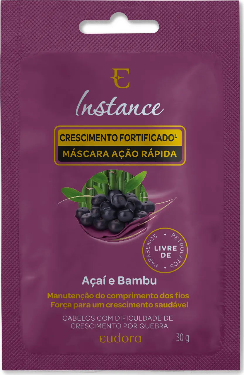 Sachê Máscara Capilar Instance Açaí e Bambu 30g