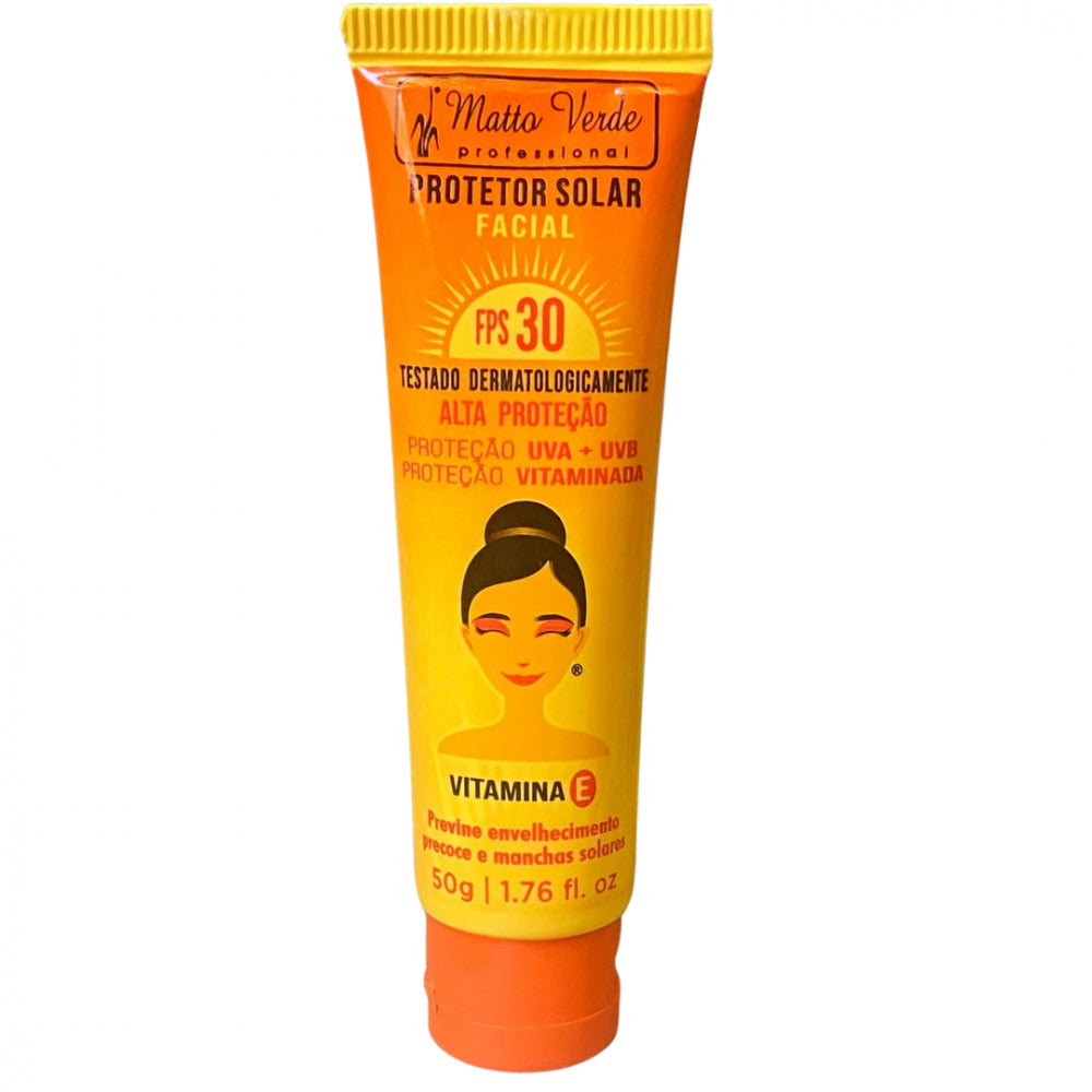 Protetor Solar Facial FPS 30 Matto Verde Bisnaga