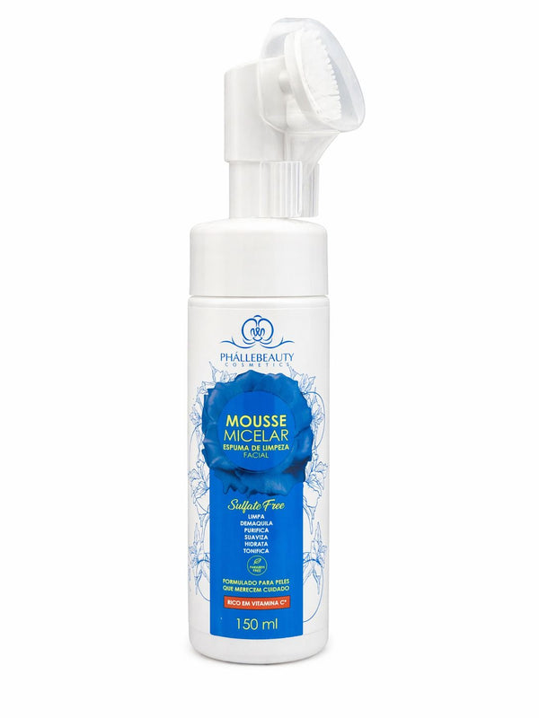 Espuma de Limpeza Facial Mousse Micelar Phállebeauty 150ml