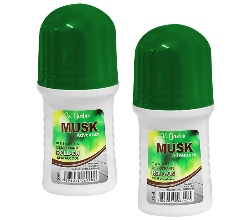 Desodorante roll-on masculino MUSK V-garbin sem alcool