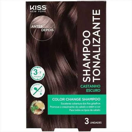 Shampoo Tonalizante Color Change - Kiss New York CASTANHO ESCURO