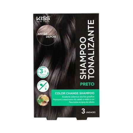 Shampoo Tonalizante Color Change - Kiss New York PRETO